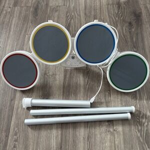 Nintendo Wii Harmonix WIRED Rockband Drums Model 19092 Works **DRUMS ONLY**